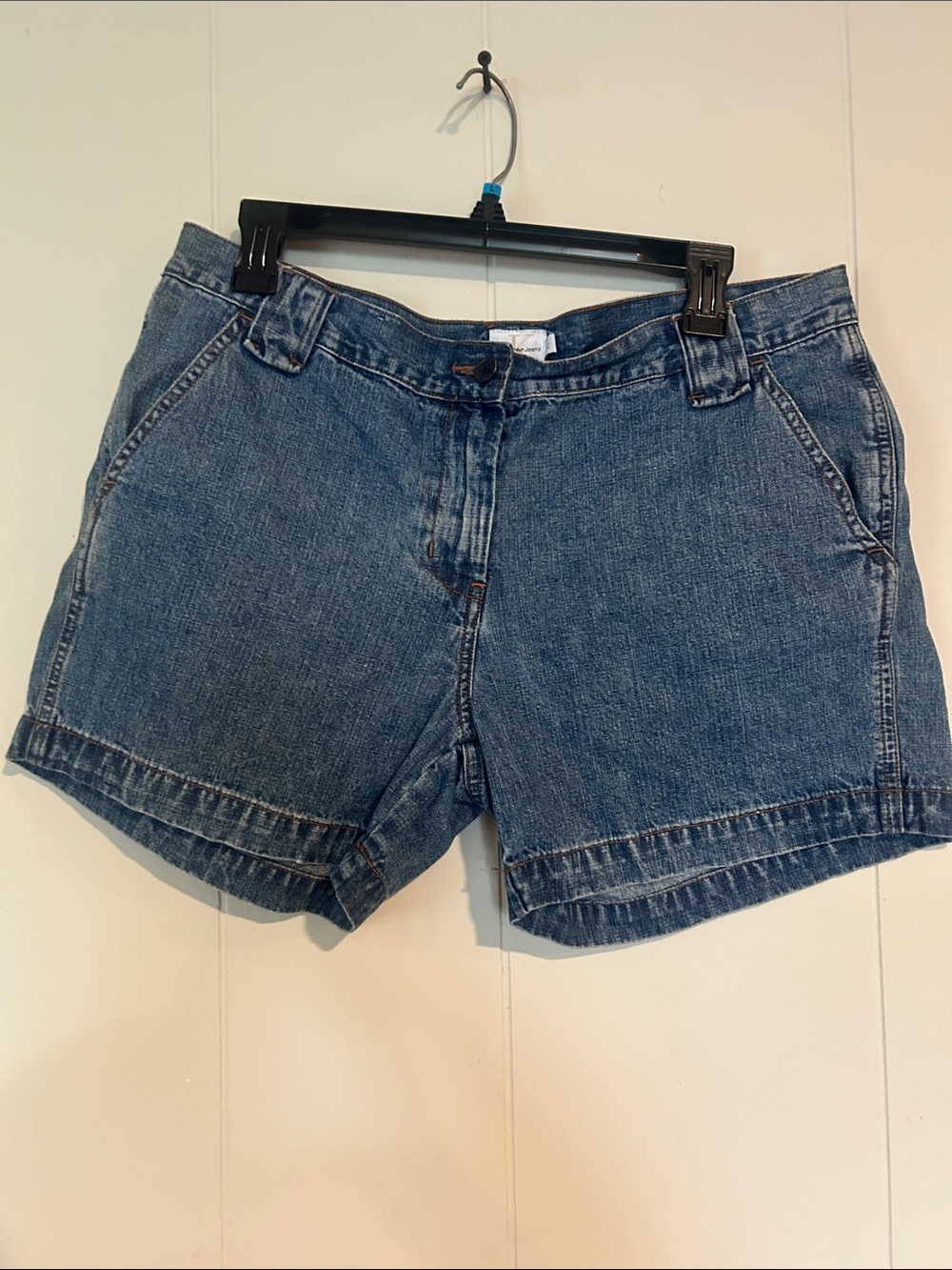 Calvin Klein Medium Blue Denim Casual Shorts
